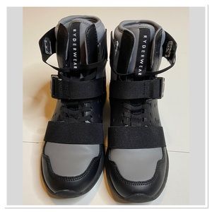 RYDERWEAR Sz 7 Womens Sz 5 Mens X-Force High Top WeightLifting Shoe Black Grey
